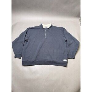 Men’s Eddie Bauer Large Quarter zip Fluffy Crewneck Zipper Fleece Lined Size 2XL